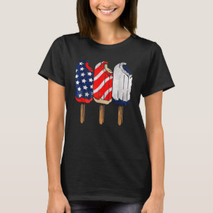 Popsicle Red White Blue US Flag 4. Juli amerikanis T-Shirt