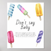 Popsicle - Sag kein Baby Poster (Vorne)