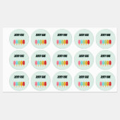 Popsicle School Name Labels Etiketten (Blatt)