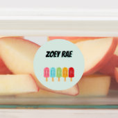 Popsicle School Name Labels Etiketten (Befestigt)