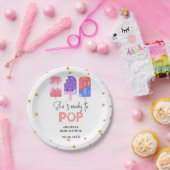 Popsicle She is ready to Pop Baby Shower Pappteller (Party)