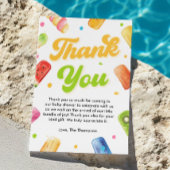 Popsicle She's ready to Pop Baby Shower Willkommen Dankeskarte