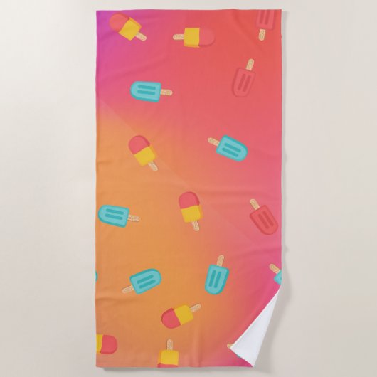 Popsicle 🌞 strandtuch (Vorderseite)