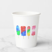 Popsicle Summer Party Pappbecher (Rückseite)