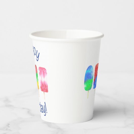 Popsicle Summer Party Pappbecher (Links)