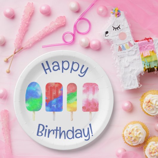 Popsicle Summer Party Pappteller (Party)