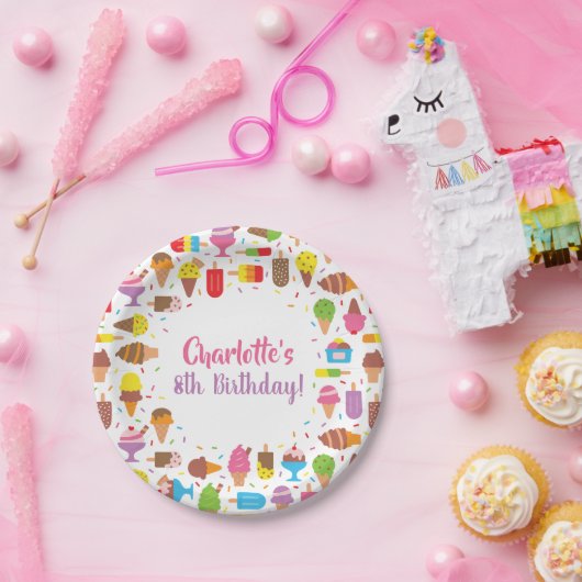 Popsicle und pappteller (Party)