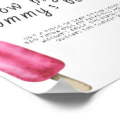 Popsicle - Wie groß ist das Bauchspiel von Mama? Poster (Ecke)