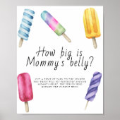 Popsicle - Wie groß ist das Bauchspiel von Mama? Poster (Vorne)