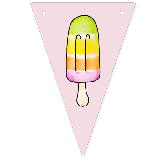 Popsicle Wimpelkette (Erste Fahne)