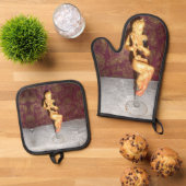 Popsicle Zehen Ofenhandschuh & Topflappen-Set (Oben Unten)