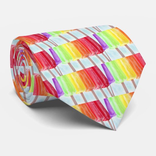 Popsicleregenbogen Krawatte (Gerollt)