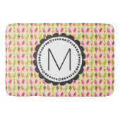 Popsicles and Ice cream cons Custom Monogram Badematte (Vorderseite)