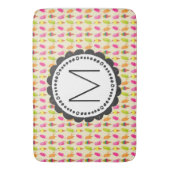 Popsicles and Ice cream cons Custom Monogram Badematte (Vorderseite Vertikal)