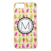 Popsicles and Ice Creme Personalisiert Monogram Case-Mate iPhone Hülle (Rückseite)