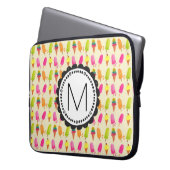Popsicles and Ice Creme Personalisiert Monogram Laptopschutzhülle (Vorderseite Links)