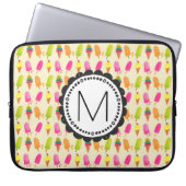 Popsicles and Ice Creme Personalisiert Monogram Laptopschutzhülle (Vorderseite)