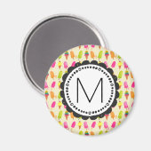Popsicles and Ice Creme Personalisiert Monogram Magnet (Vorderseite/Rückseite)