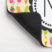Popsicles and Ice Creme Personalisiert Monogram Mousepad (Ecke)