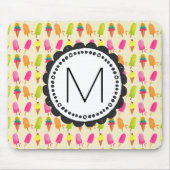 Popsicles and Ice Creme Personalisiert Monogram Mousepad (Vorne)