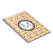 Popsicles and Ice Creme Personalisiert Monogram Notizblock (Rechte Seite)