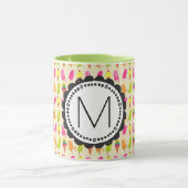 Popsicles and Ice Creme Personalisiert Monogram Tasse (Zentrum)