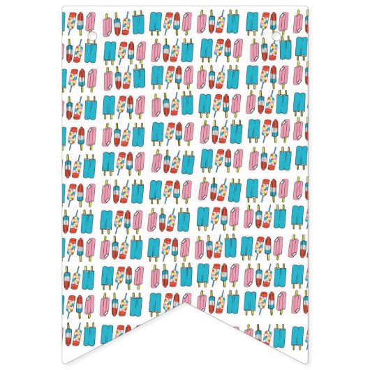 Popsicles Bunting Banner (Erste Fahne)