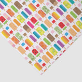 Popsicles-Eiscreme-Stangen-Nachtisch Seidenpapier (Ausschnitt)