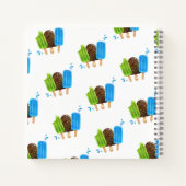 Popsicles Ice Cream Lolly Custom Sketchbook Notizblock (Rückseite)