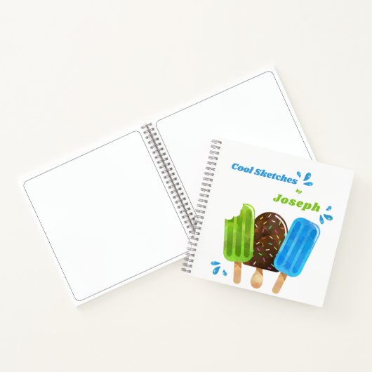 Popsicles Ice Cream Lolly Custom Sketchbook Notizblock (Innenseite)