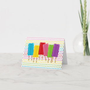 Popsicles und Tupfen Notecards Karte