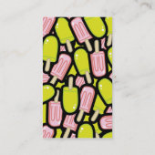Popsicles-Visitenkarte-Schablone Visitenkarte (Rückseite)