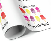 Popsiful Summer Birthday Party Geschenkpapier (Rolleneckpunkt)