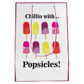 Popsiful Summer Birthday Party Mittlere Geschenktüte (Rückseite)
