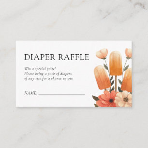 Popsily Ready to Pop Baby Duwer Diaper Raffle Begleitkarte