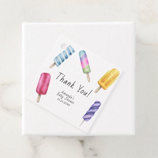 Popsim Baby Dusche Danke Geschenkanhänger (Beispiel)