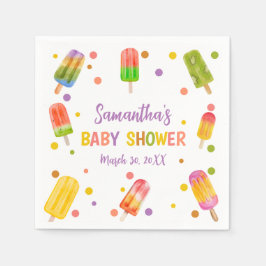 Popsim Baby Dusche Ice Creme Sommer Party Serviette