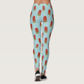 Popsim Muster Blue Summer Ice Creme Leggings (Rückseite)