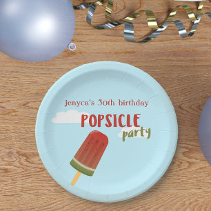 Popsim Party Sommer Geburtstag Picnic GRILLEN Pappteller