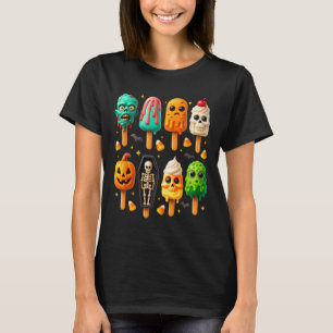 Popsiom Summer Spooky Halloween Eiscreme Sommer- T-Shirt