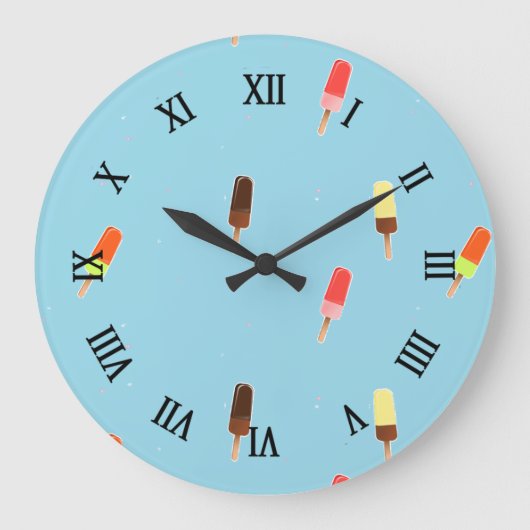 Popsirup Große Wanduhr (Vorderseite)