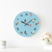 Popsirup Große Wanduhr (Zuhause)