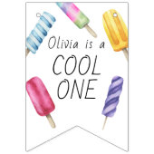 Popsirus Ice Cream Kindergeburtstag Wimpelkette (Erste Fahne)