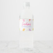 Popsisis Ice Creme Water Flasche Label Summer Part Wasserflaschenetikett (Vorderseite)