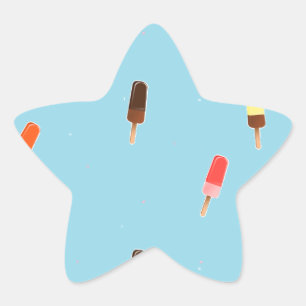 Popsistis auf blau Stern-Aufkleber