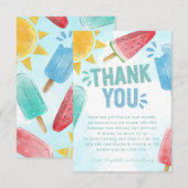 Popsiv Dankeschön Karte Hinweis (Vorne/Hinten)