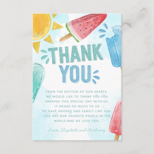 Popsiv Dankeschön Karte Hinweis (Vorderseite)