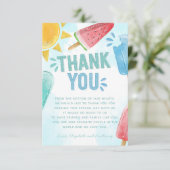 Popsiv Dankeschön Karte Hinweis (Stehend Vorderseite)