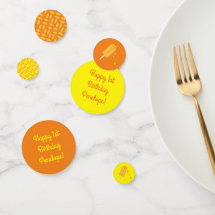 Popsiv Niedlich Summer 1. Geburtstag Party Thema Konfetti