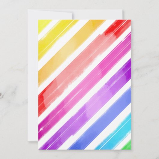 Popsizer Eiscreme Pop über Geburt Einladung (Rückseite)